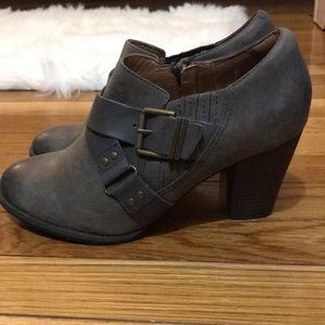 Charcoal Clarks Booties
